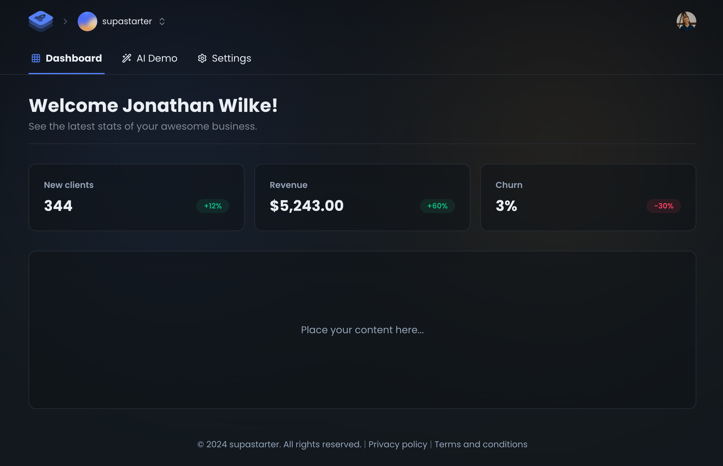 Glan Ads dashboard preview